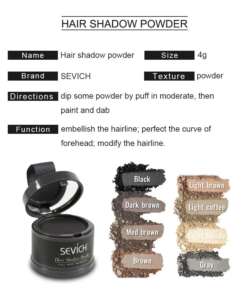 Sevich Hair Line Powder 4g – Waterproof Hair Root Cover-Up