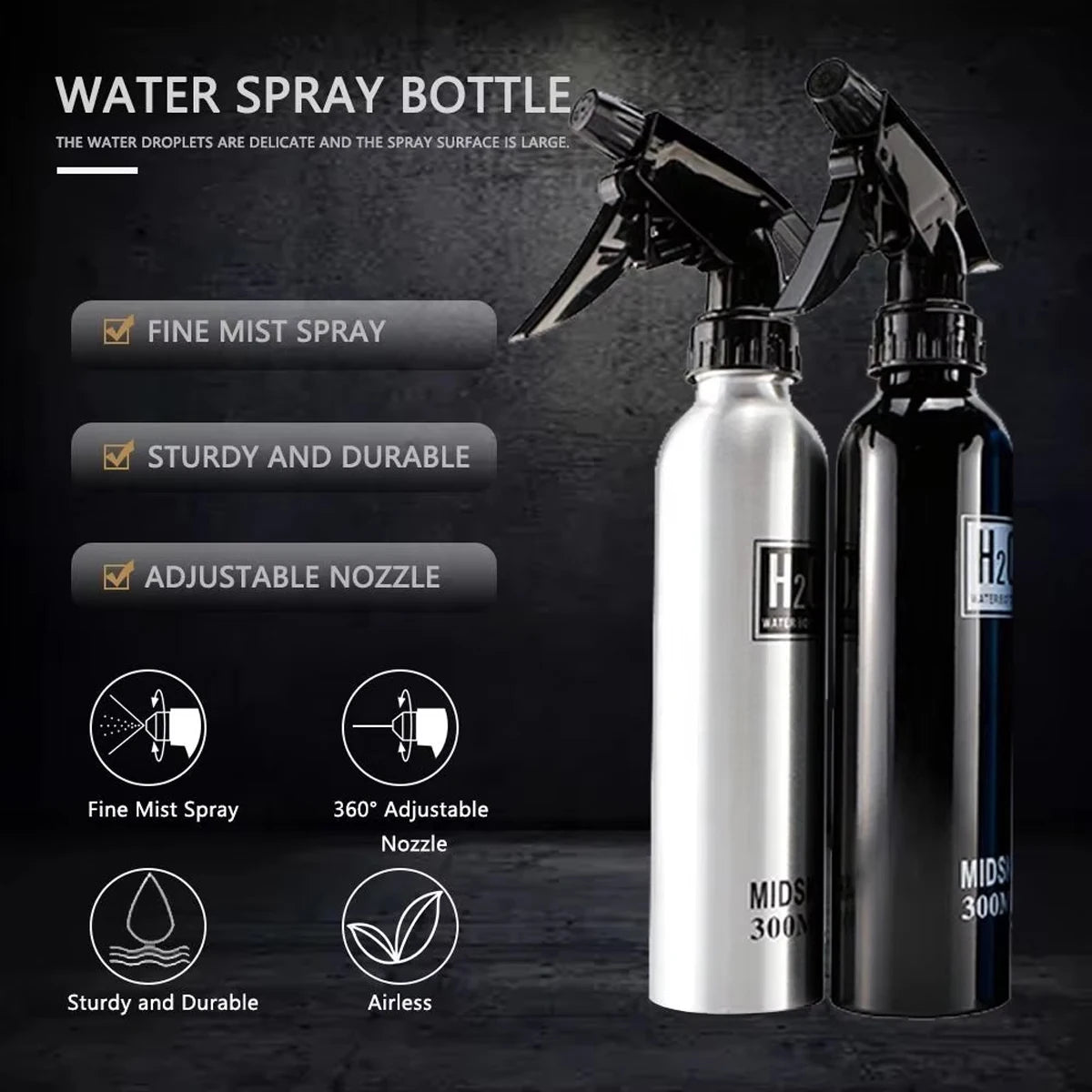 Aluminum Spray Bottle for Hairdressing