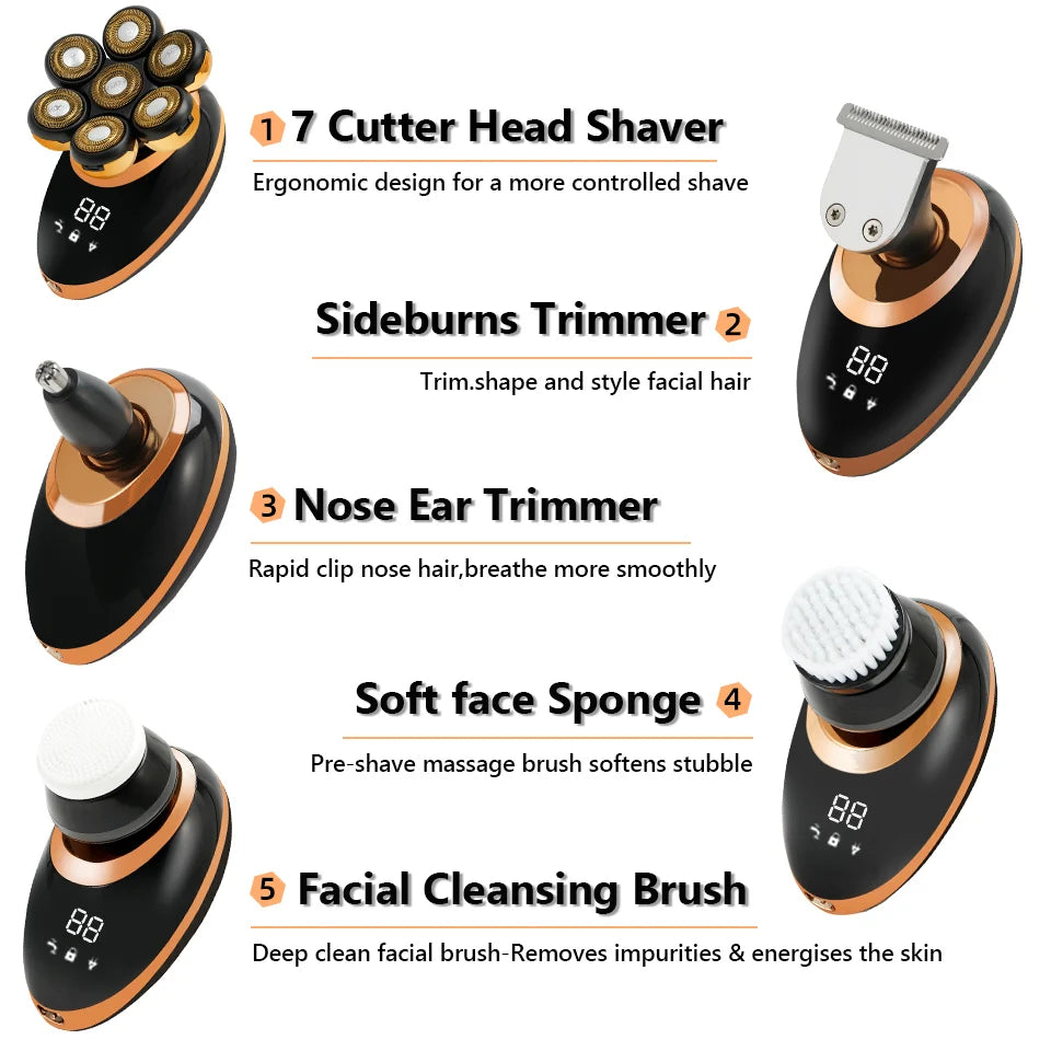 Men's 7D Floating Electric Shaver