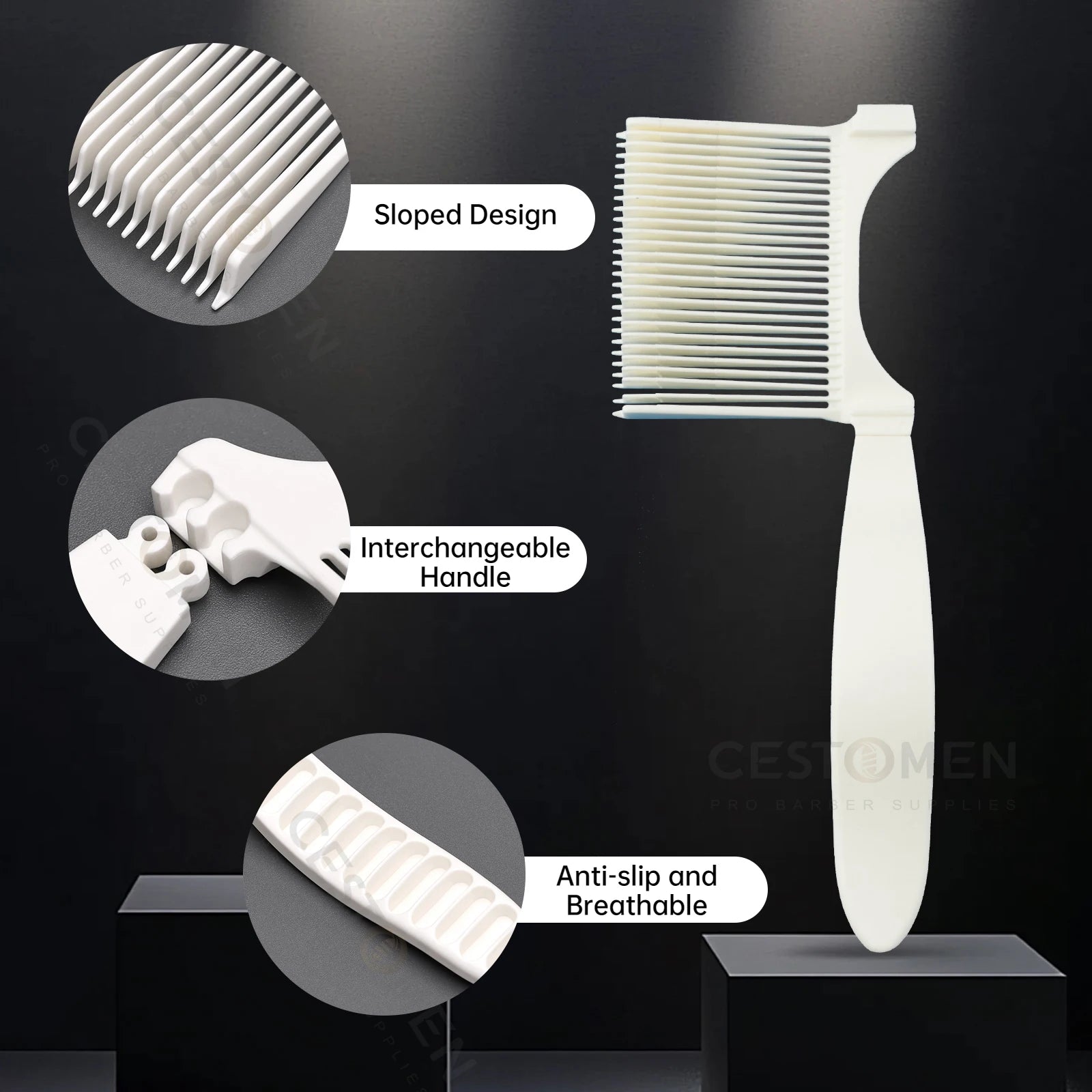 Curved Flat Top Haircut Comb