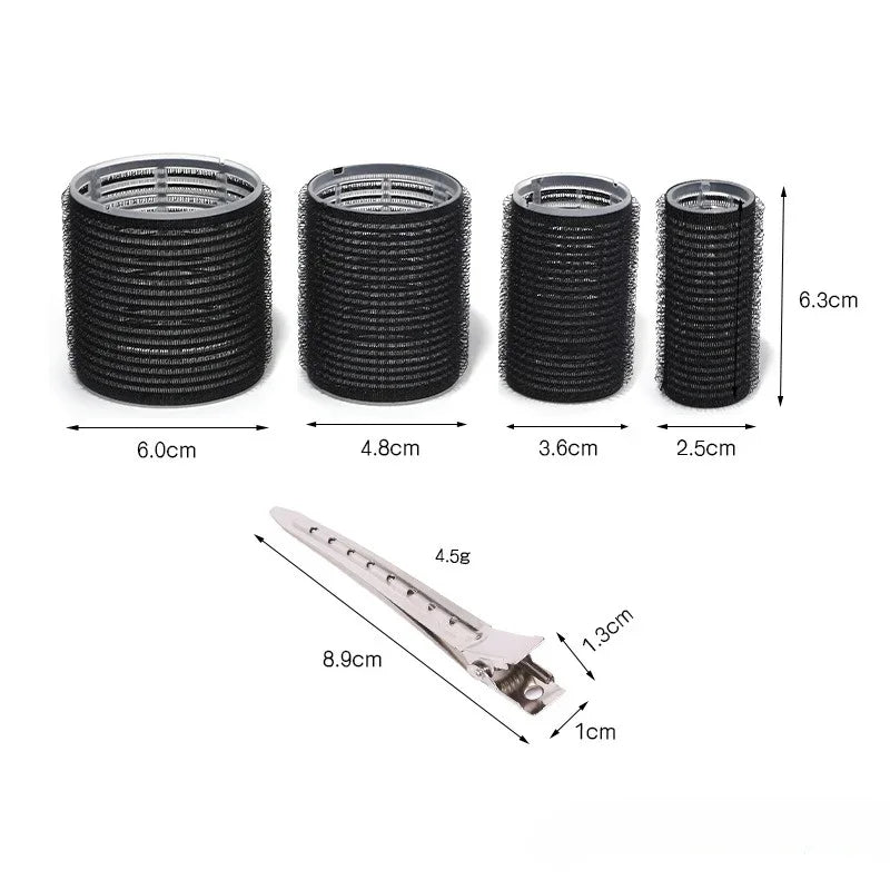 28Pcs Hair Roller Set with Clips – Self Grip Curlers in 3 Sizes