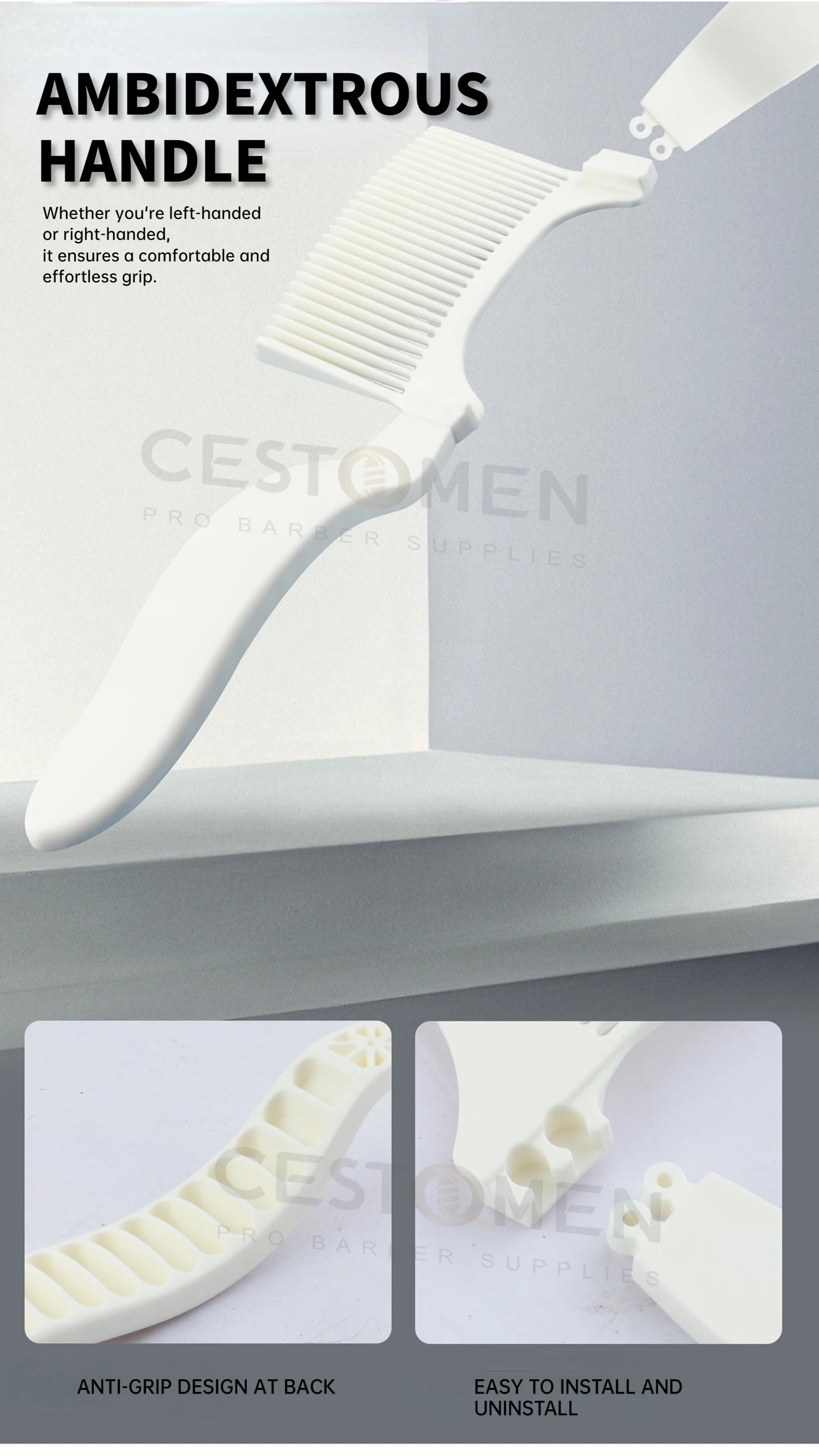 Curved Flat Top Haircut Comb