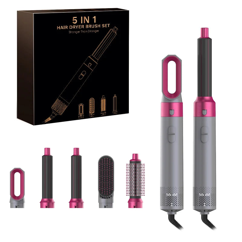 5-in-1 Hair Dryer Hot Comb Set