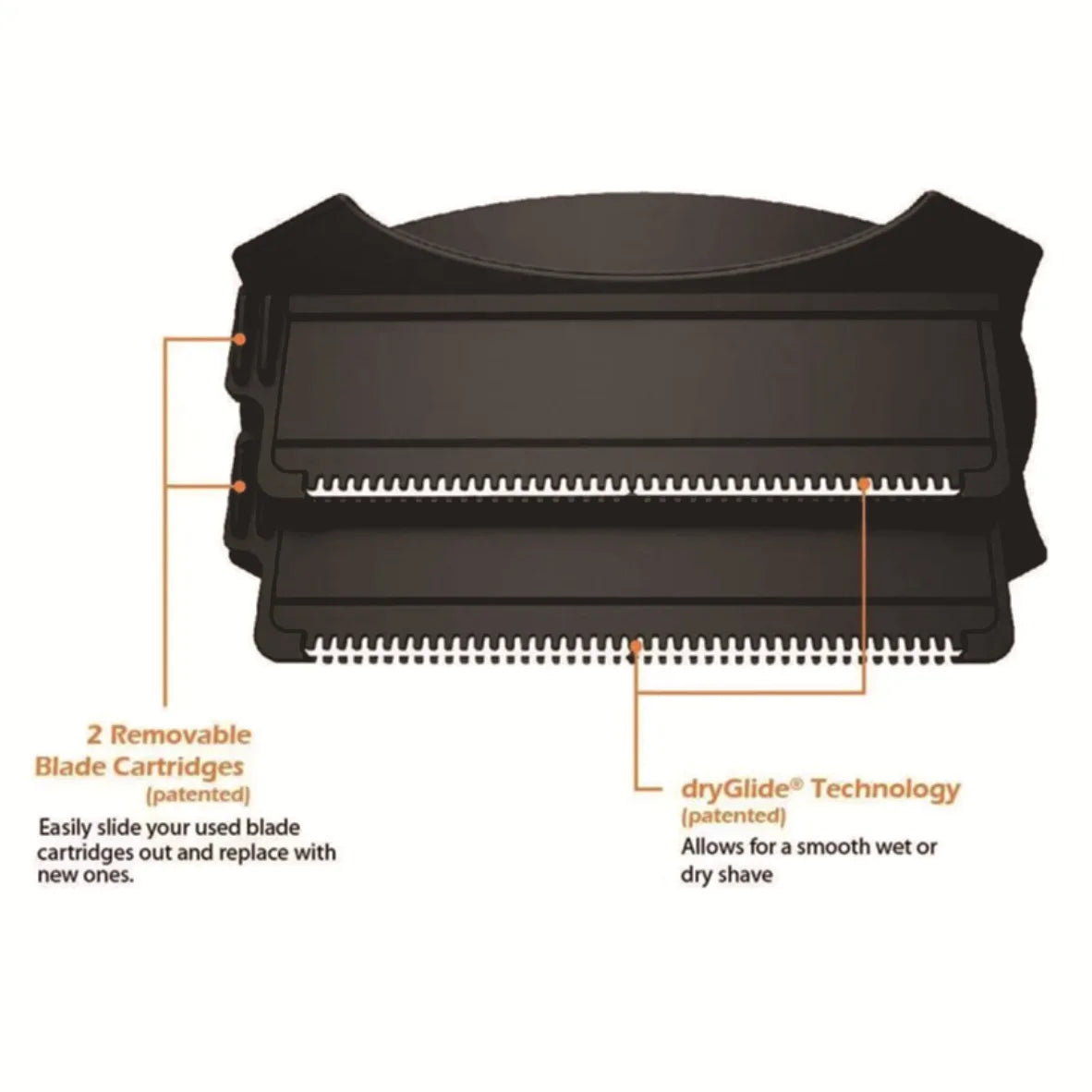 Men’s Foldable Back Shaver – Painless Body Hair Remover