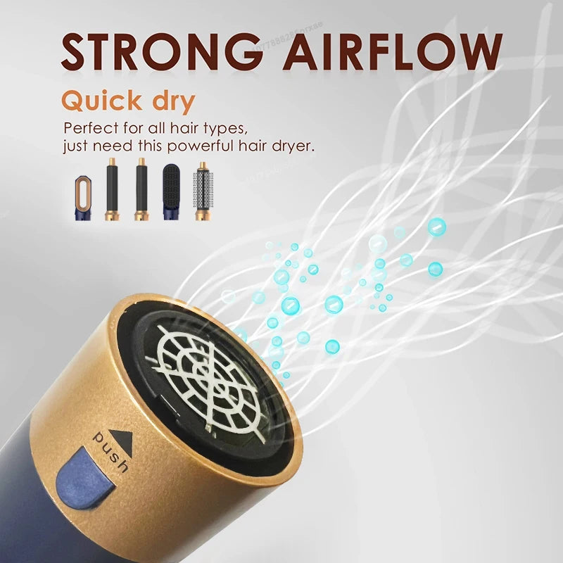 5-in-1 Hair Dryer Hot Comb Set
