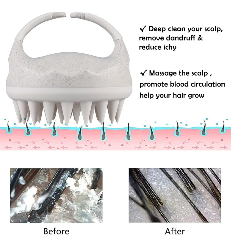 Biodegradable Scalp Brush Massager
