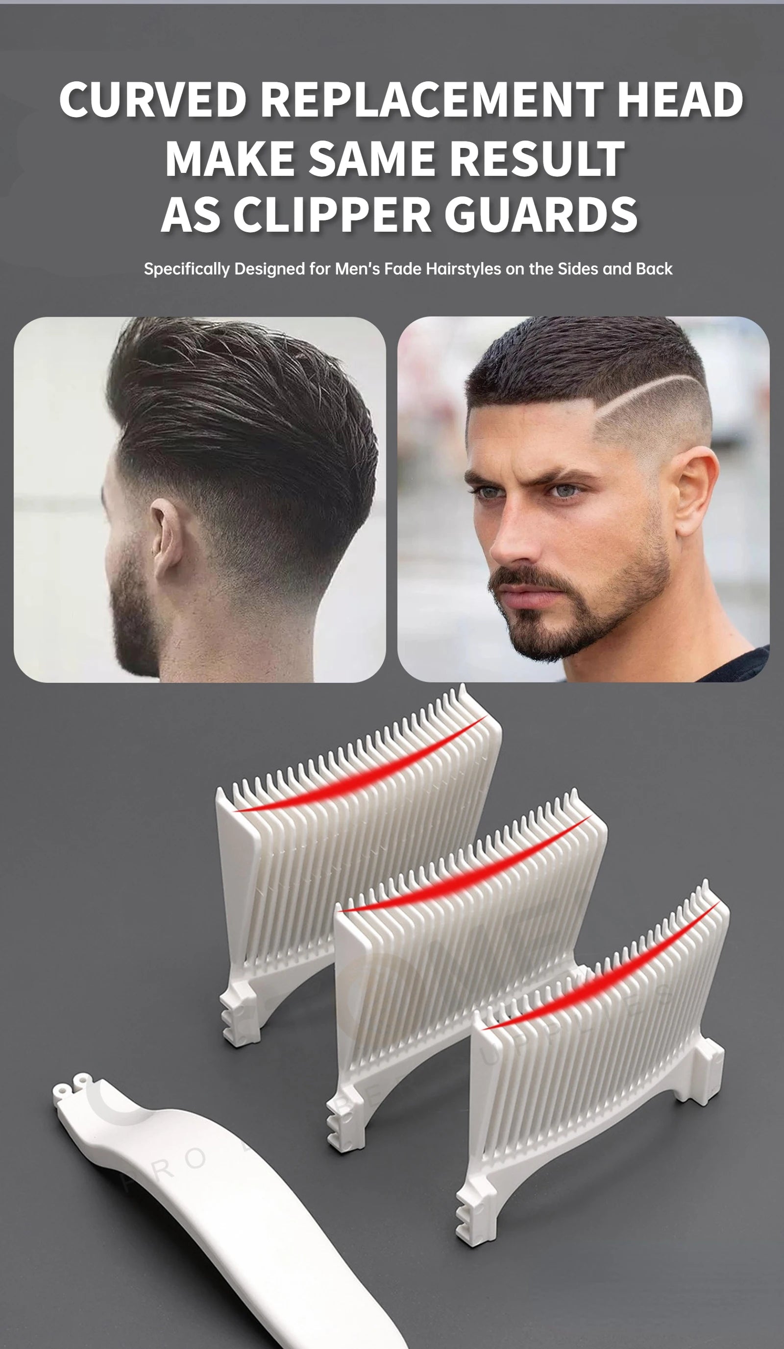 Curved Flat Top Haircut Comb