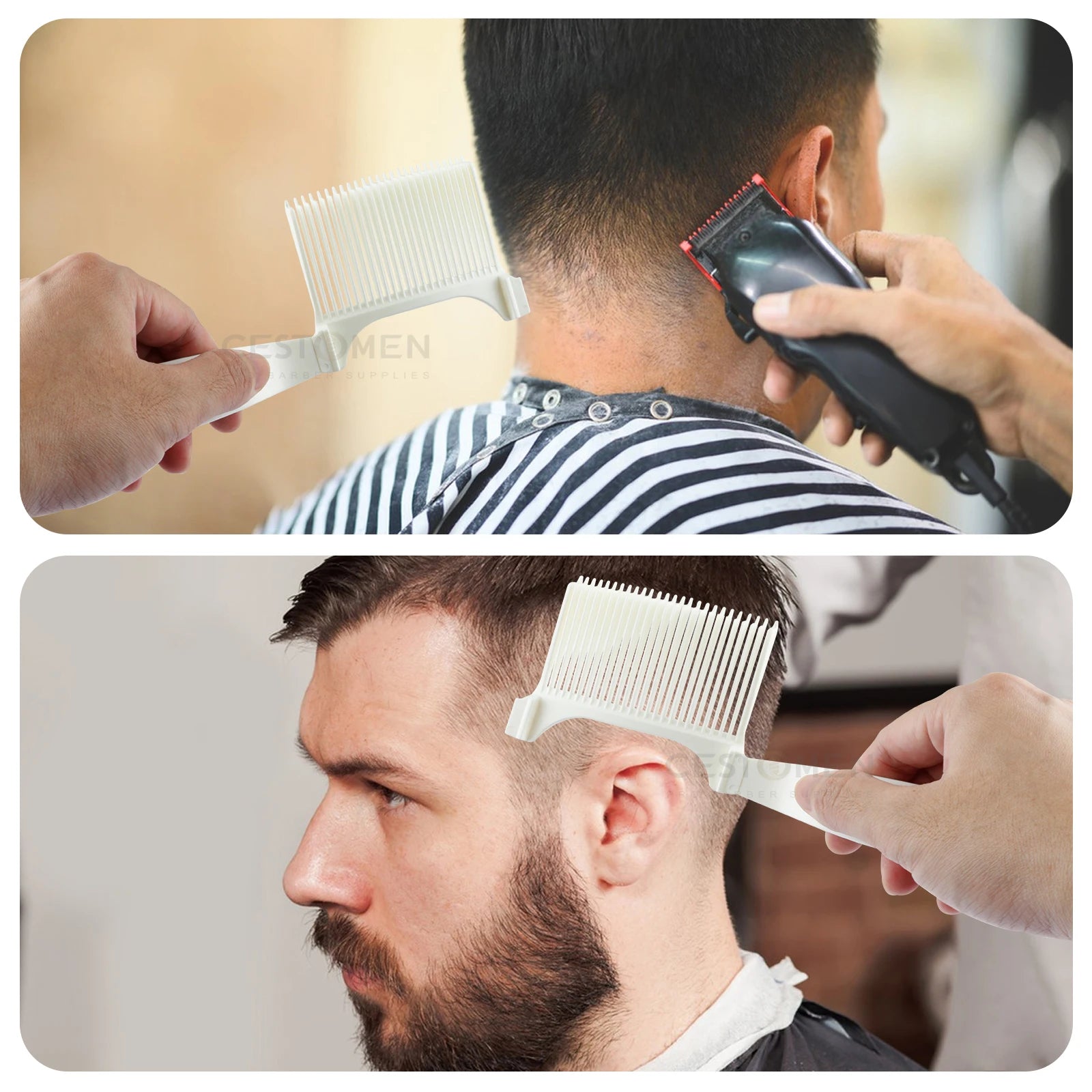 Curved Flat Top Haircut Comb
