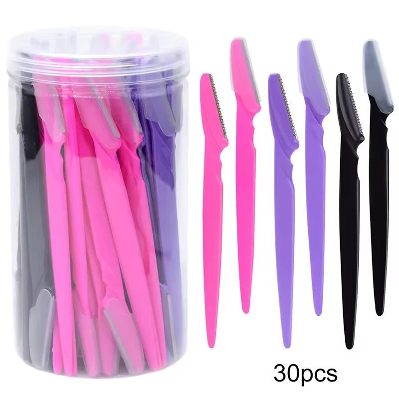 30PCS Eyebrow Razors – Precision Facial Hair Trimmer Tool