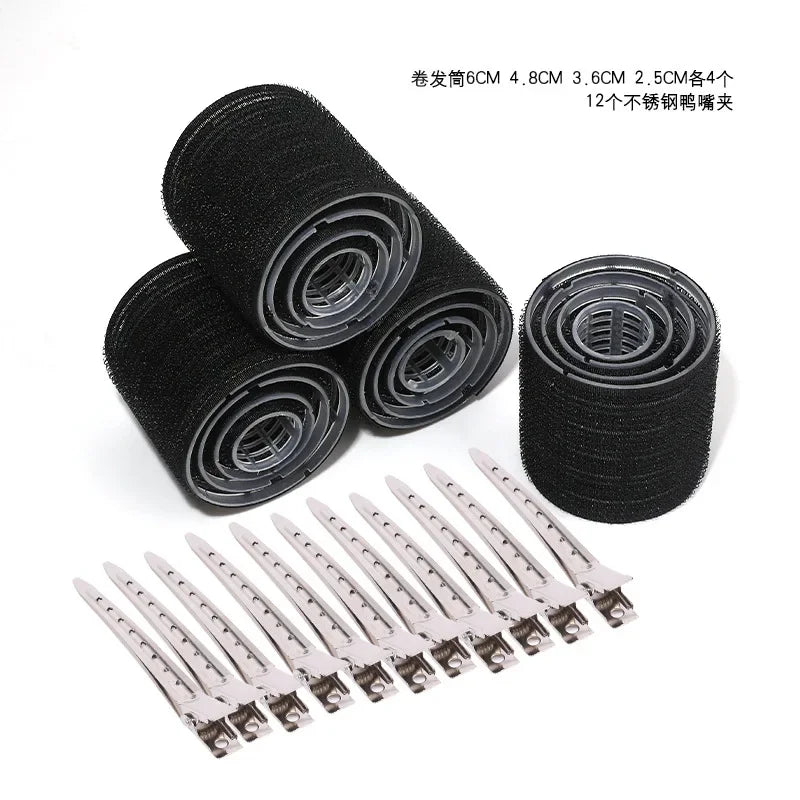 28Pcs Hair Roller Set with Clips – Self Grip Curlers in 3 Sizes