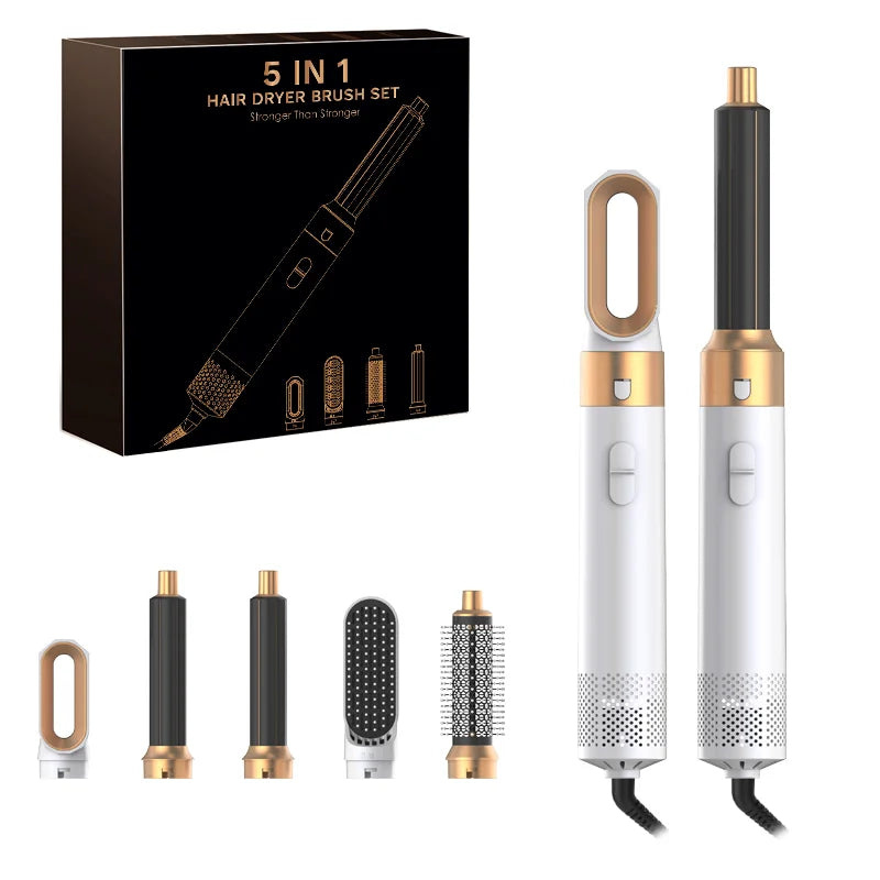 5-in-1 Hair Dryer Hot Comb Set
