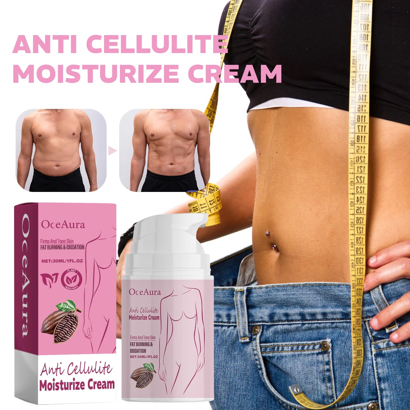 Oceaura 30ml Fat Burning Cream Shaping Beauty