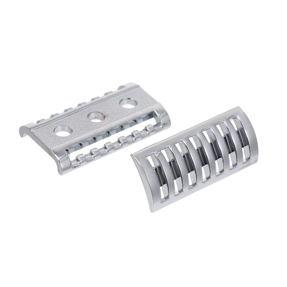 Safety Double-Edged Razor with Open Comb Head