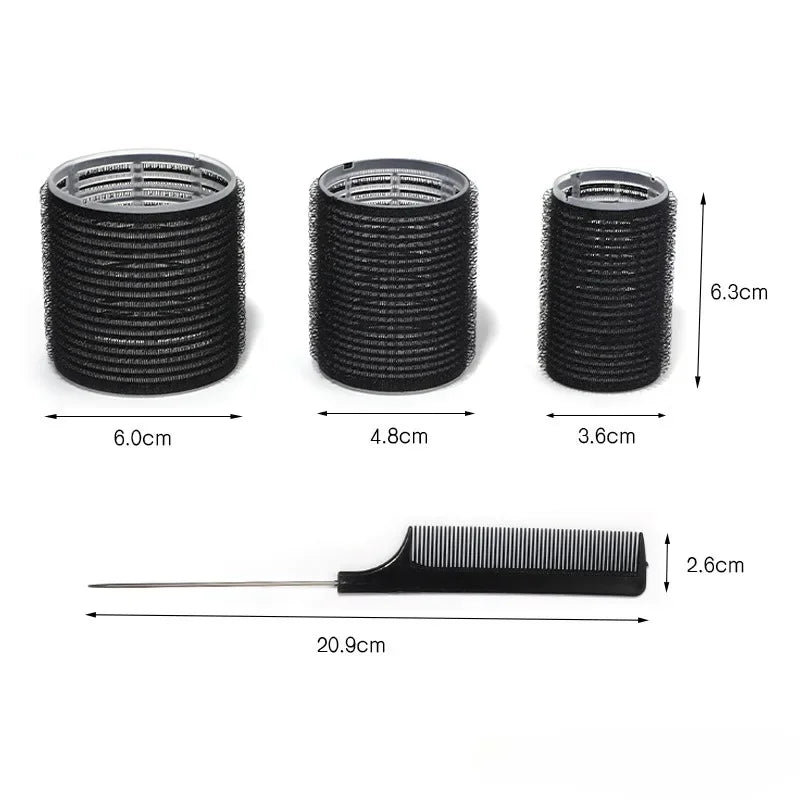 28Pcs Hair Roller Set with Clips – Self Grip Curlers in 3 Sizes