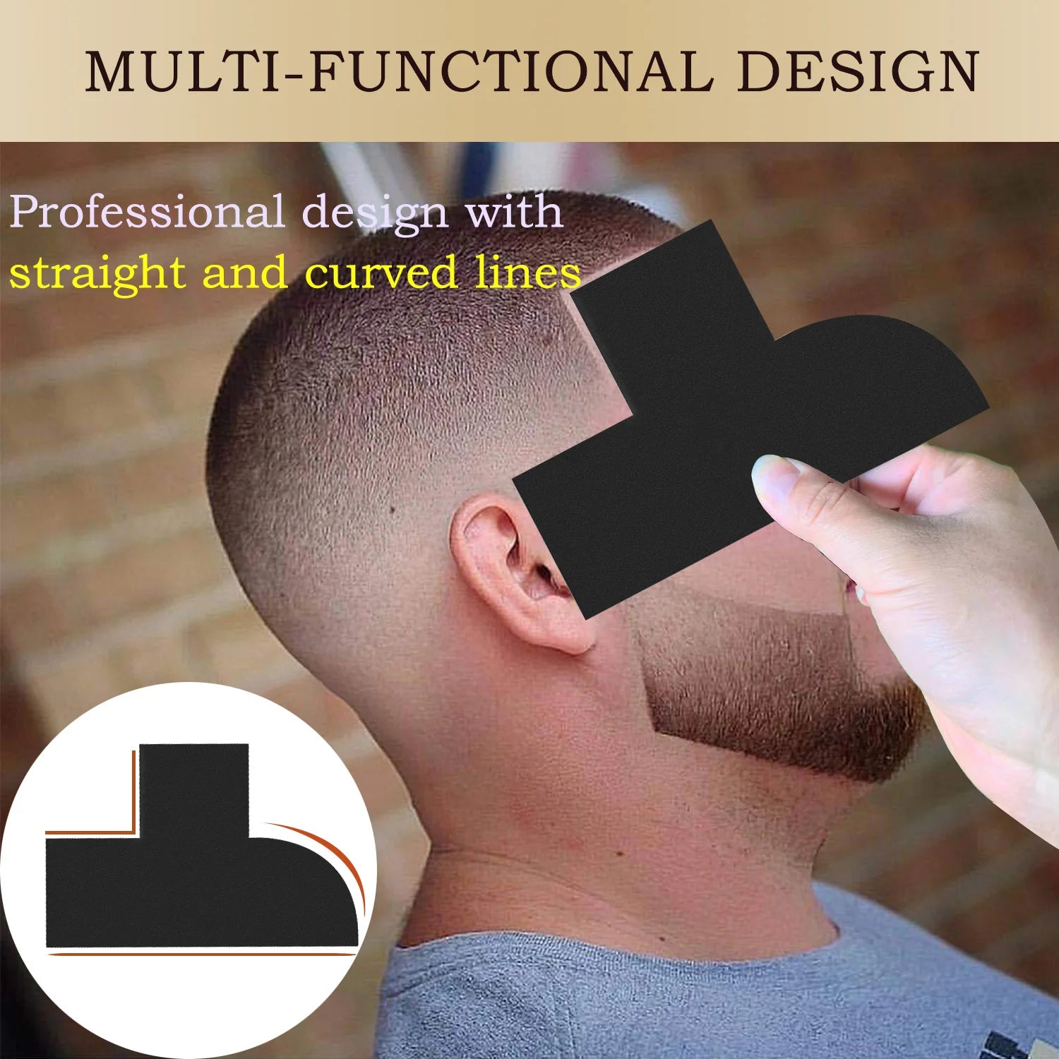Beard Shaping Tool – Precision Hairline & Styling Guide