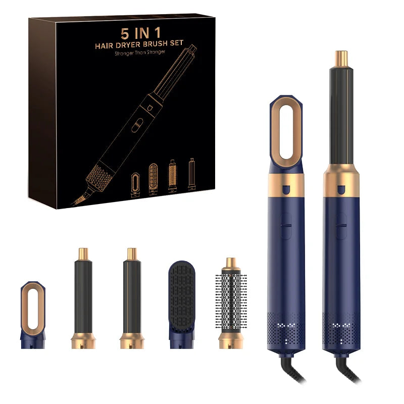 5-in-1 Hair Dryer Hot Comb Set