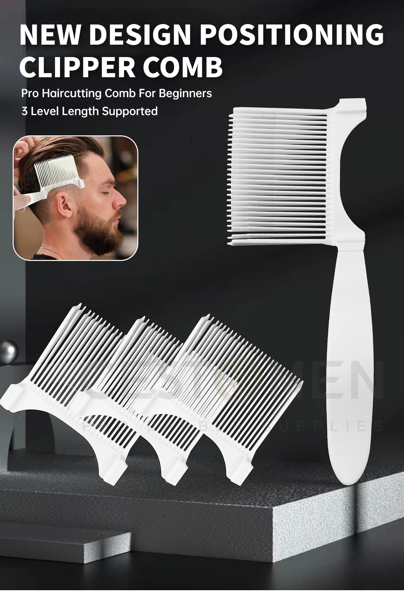 Curved Flat Top Haircut Comb