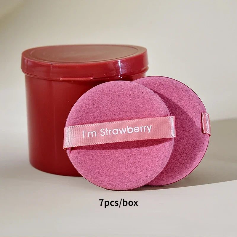 Karsyngirl 7Pcs/box Strawberry Cosmetic Puff