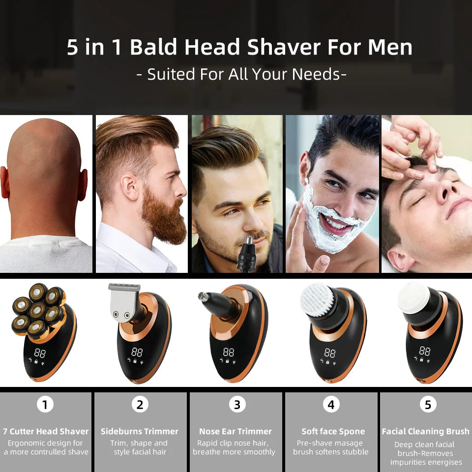 Men's 7D Floating Electric Shaver